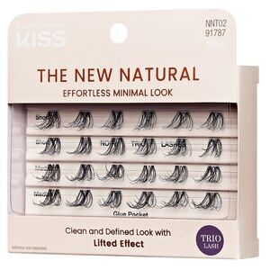 NEW! KISS Lashes The New Natural Effortless Minimal Look “Noir” NNT02 91787